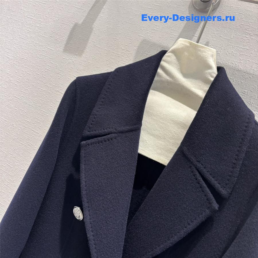 D10r double-breasted cashmere coat