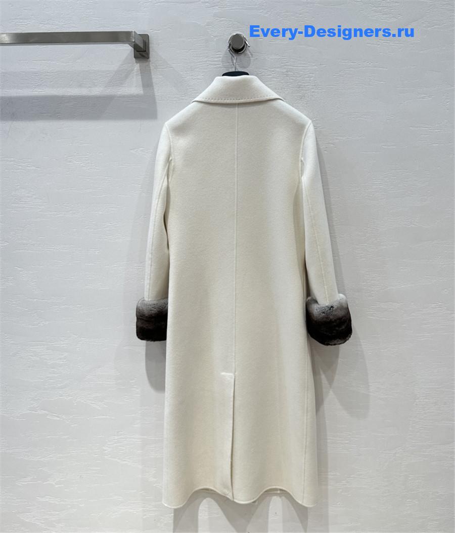 D10r double-breasted cashmere coat