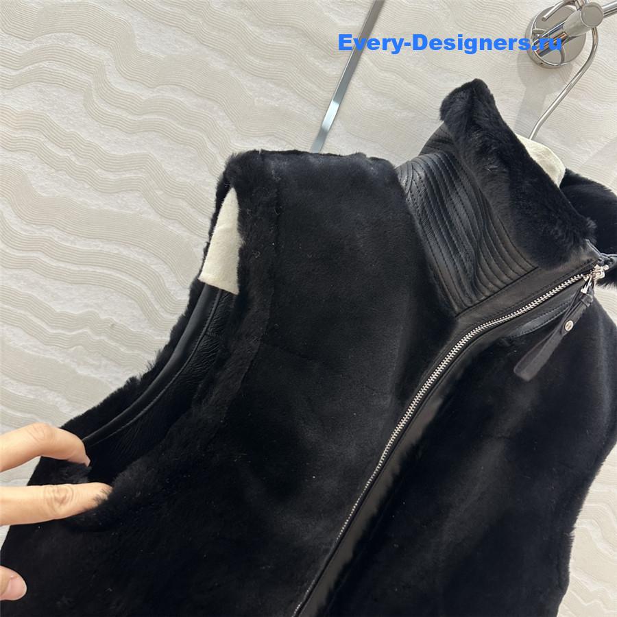 H**me5 reversible shearling vest