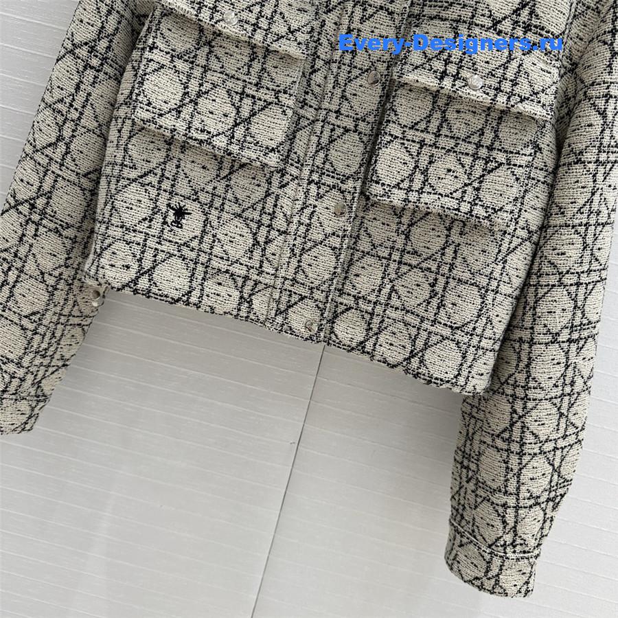 D10r tweed cropped jacket