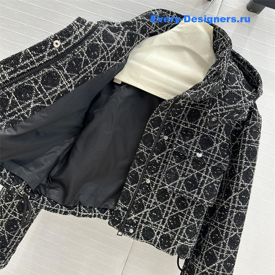 D10r tweed cropped jacket