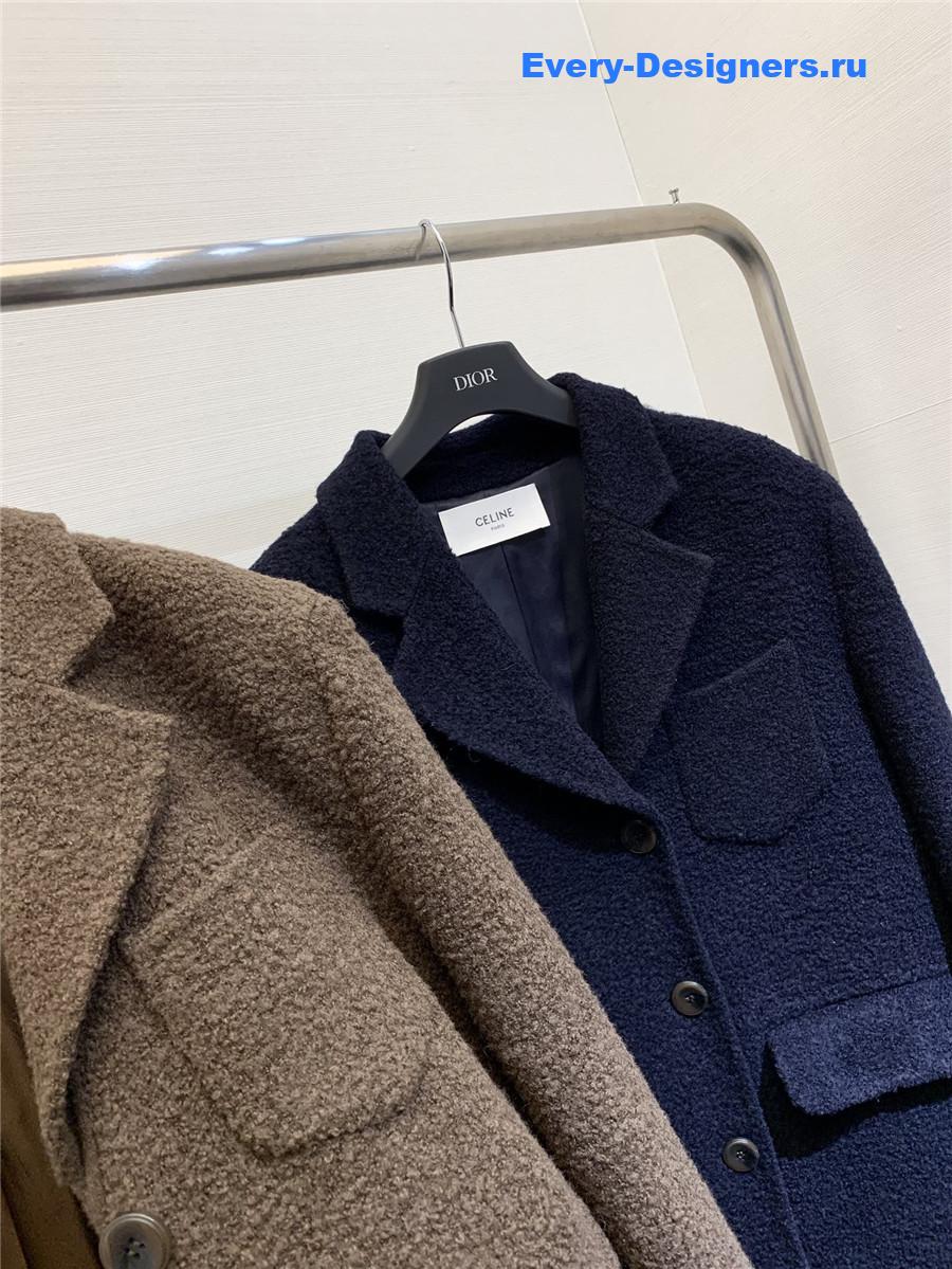 Ce1i*e bouclé coat