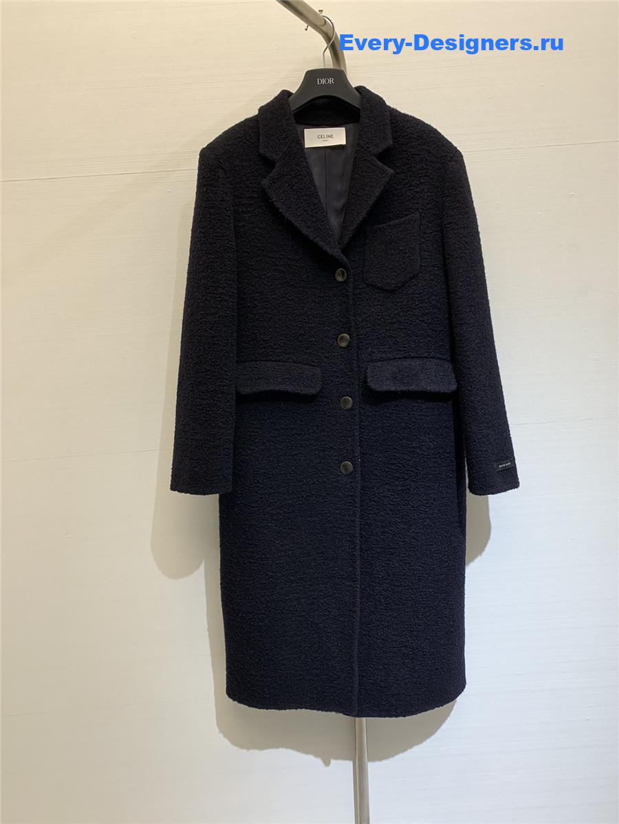 Ce1i*e bouclé coat