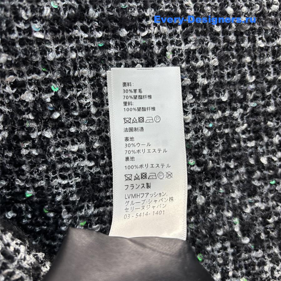 Ce1i*e crew neck cropped coat