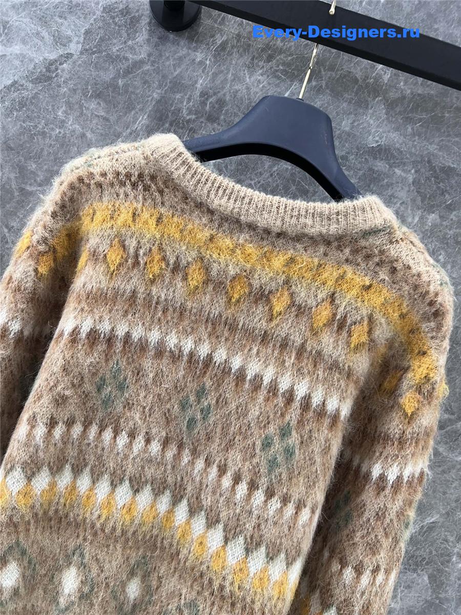 l0vis Vvtt0n mohair fair isle sweater