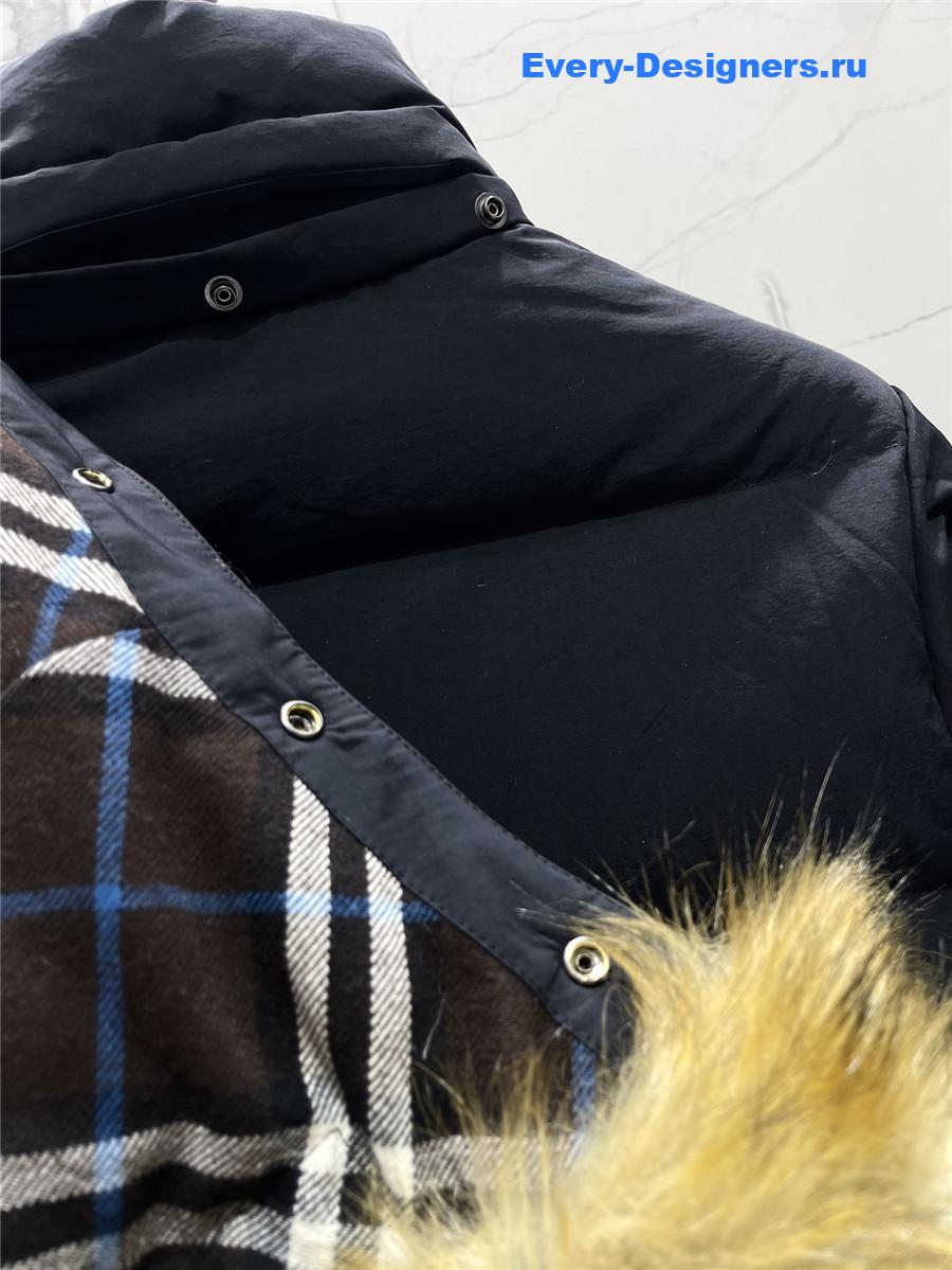 Bv*b*rry hooded cropped puffer jacket