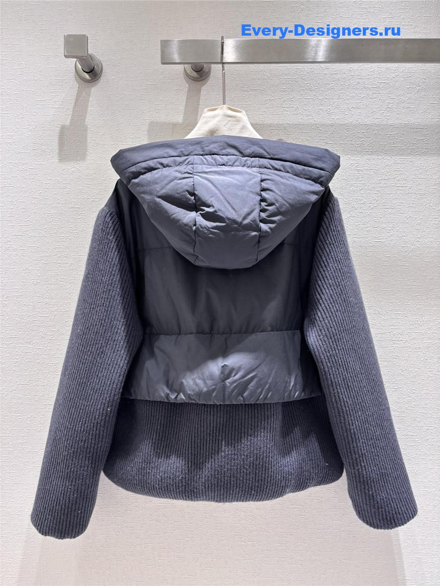 BC hooded goose down jacket