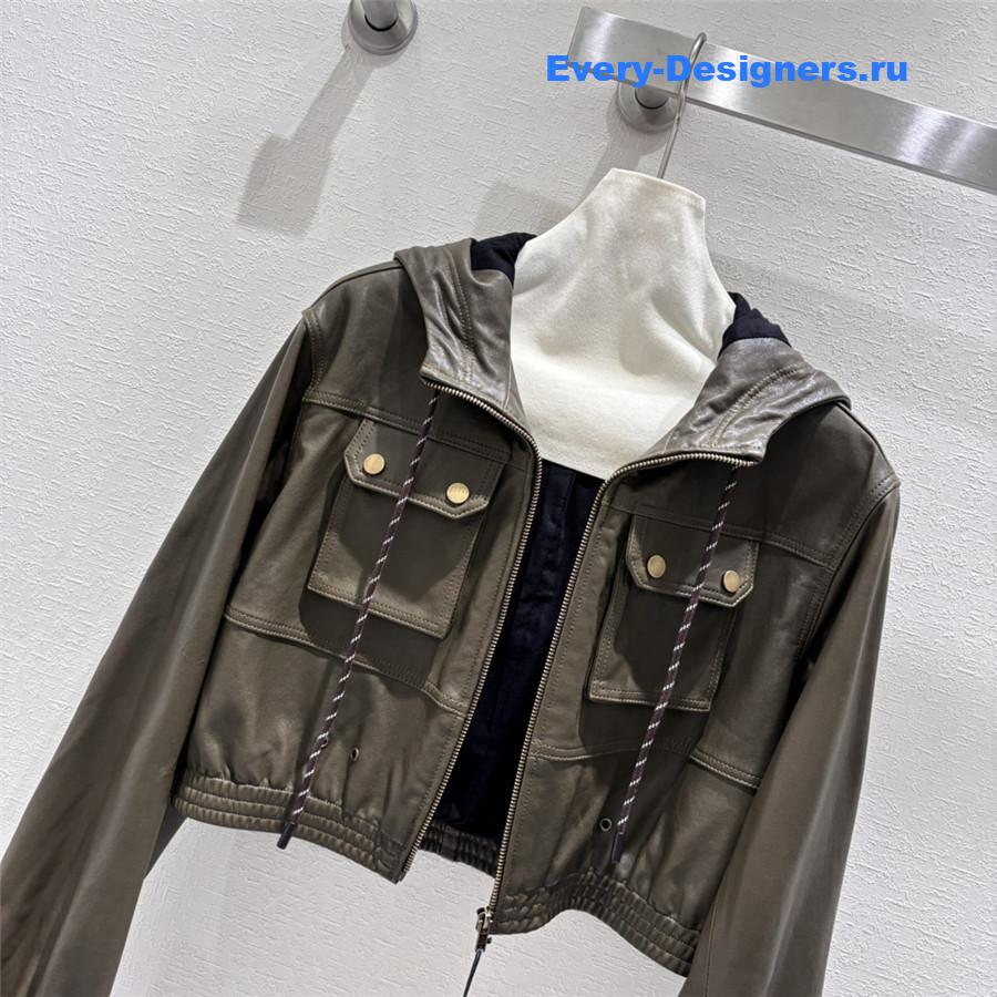 Ba1en*iaga lambskin jacket