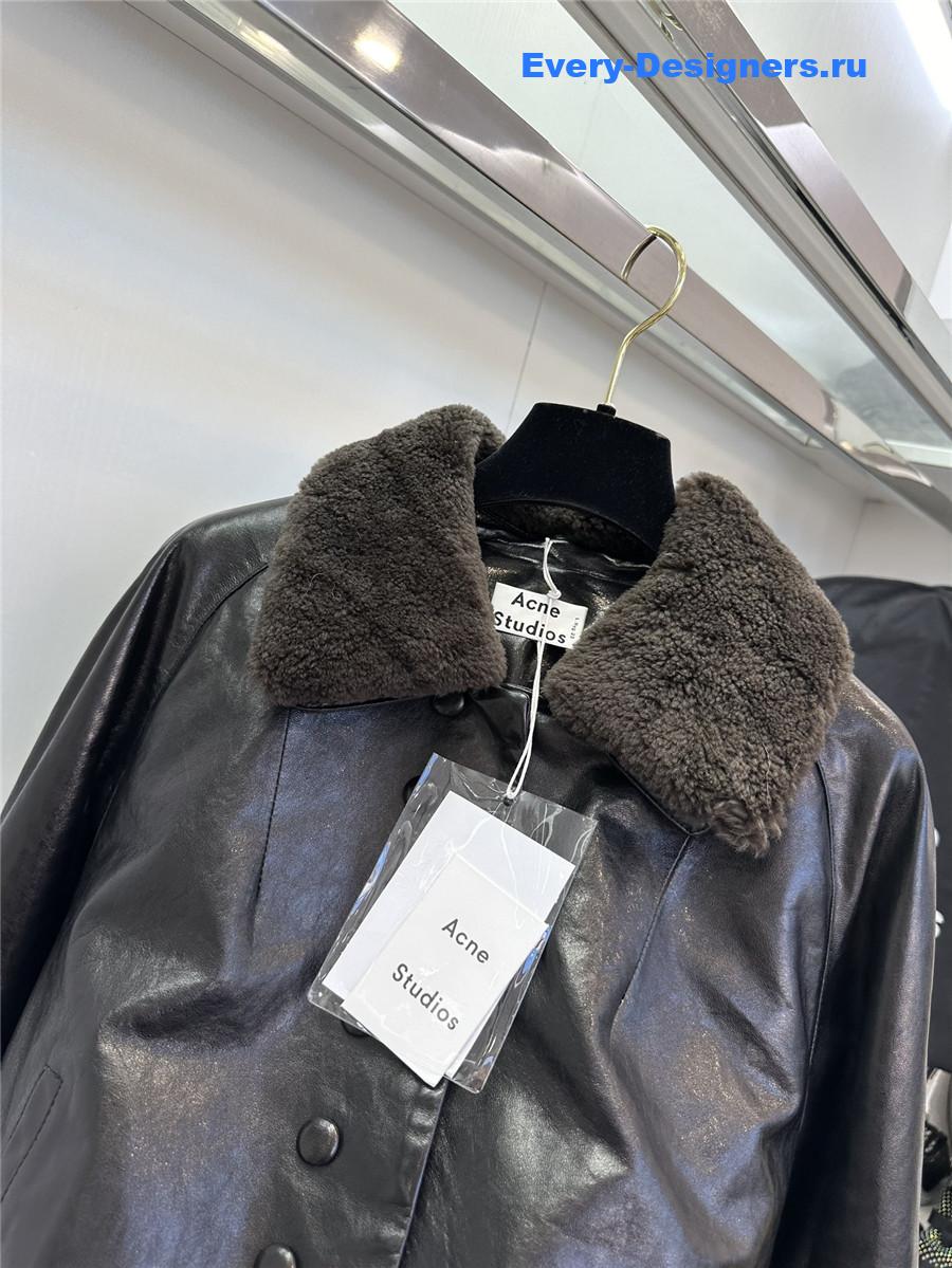 Acne studios sheepskin coat
