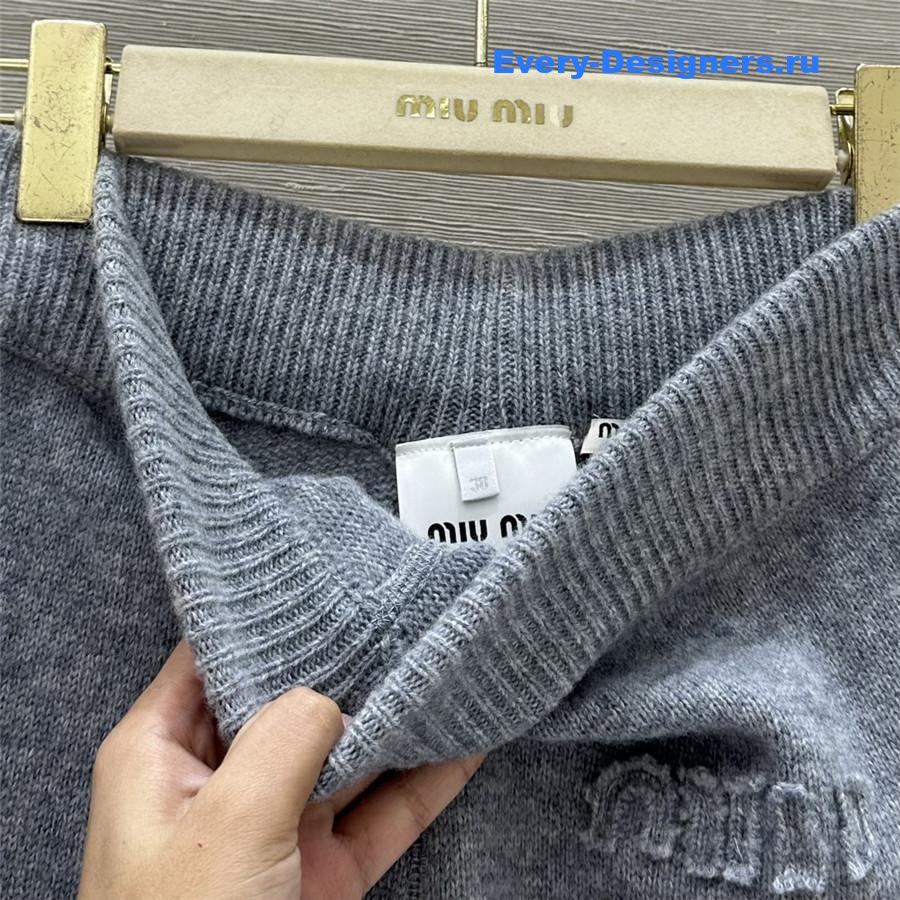 M1um1u zipper jacket + pants set