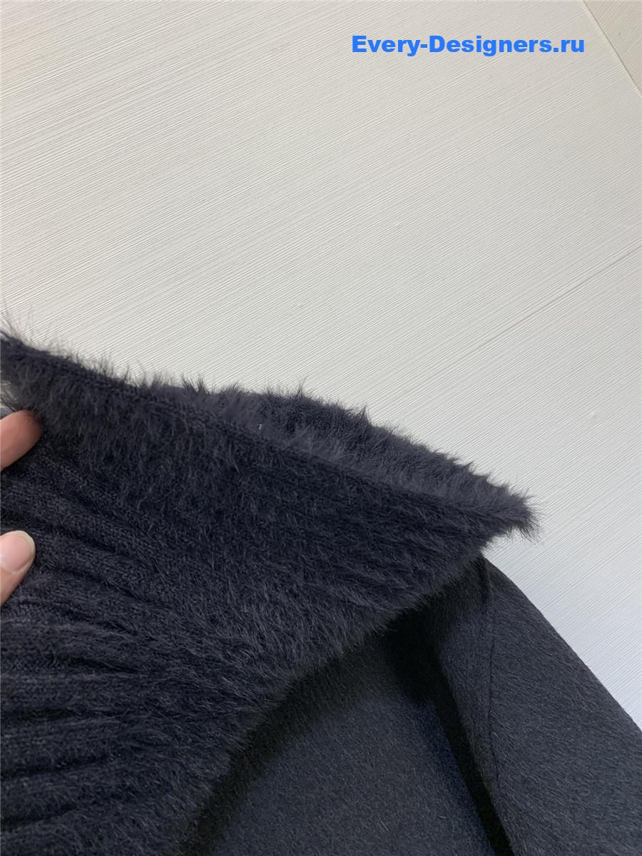 Chloé Navy collar wool coat