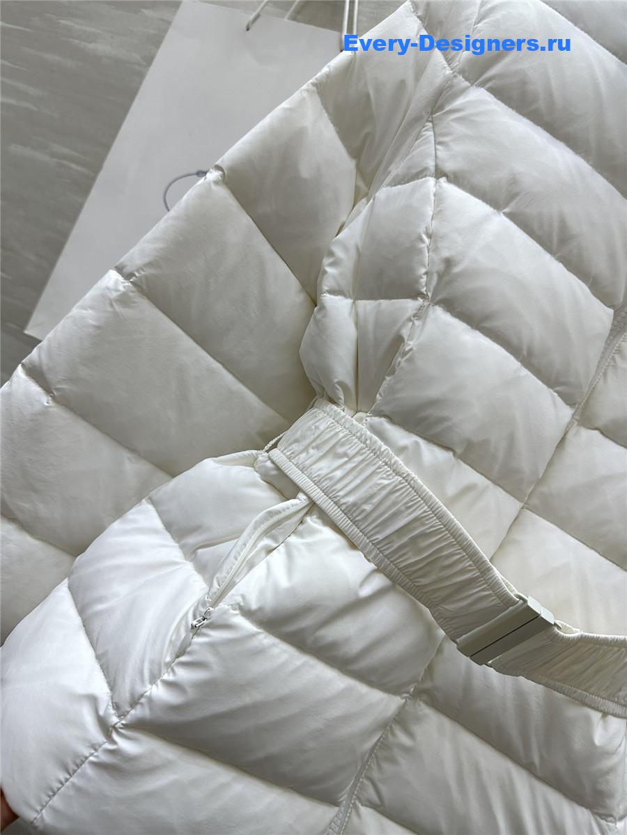 Pra*a waist lapel down jacket
