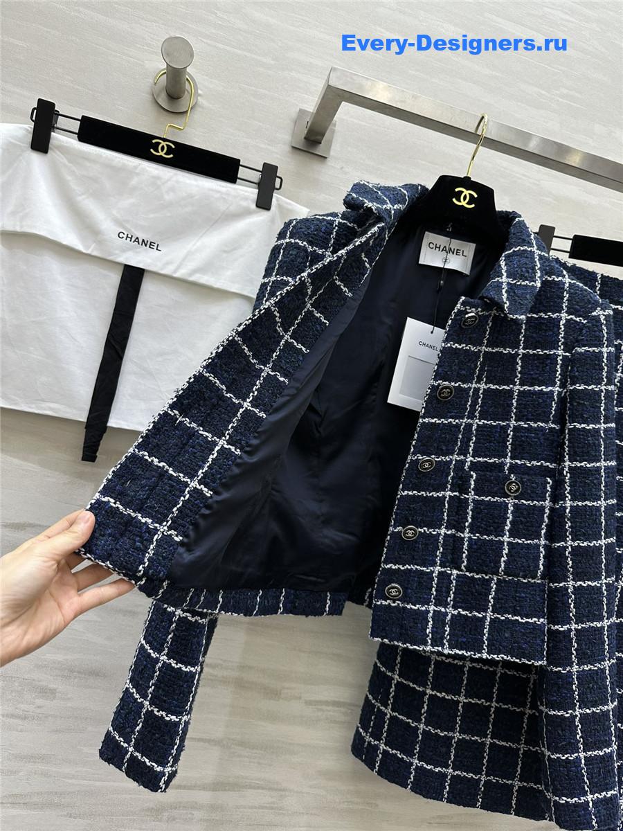 Ch**el wool soft tweed suit