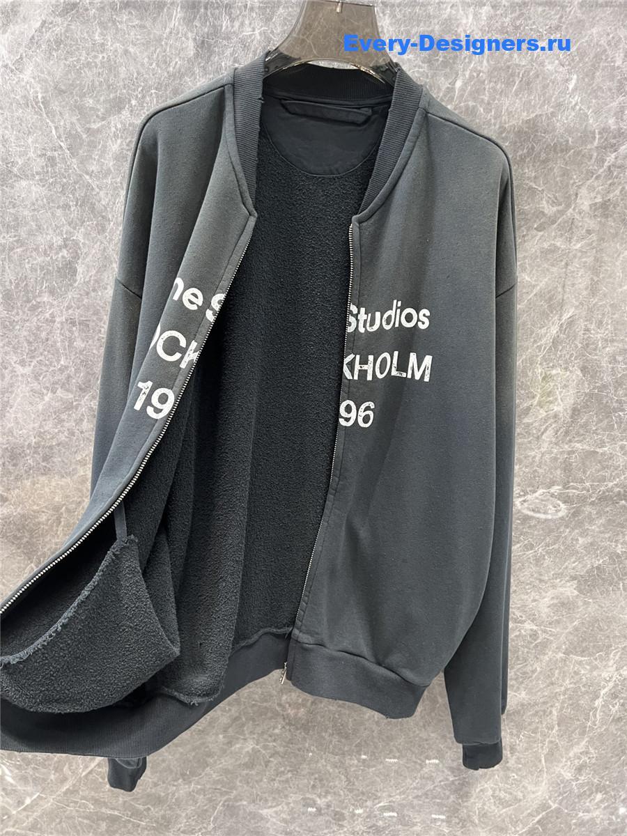 Acne studios vintage sweatshirt jacket