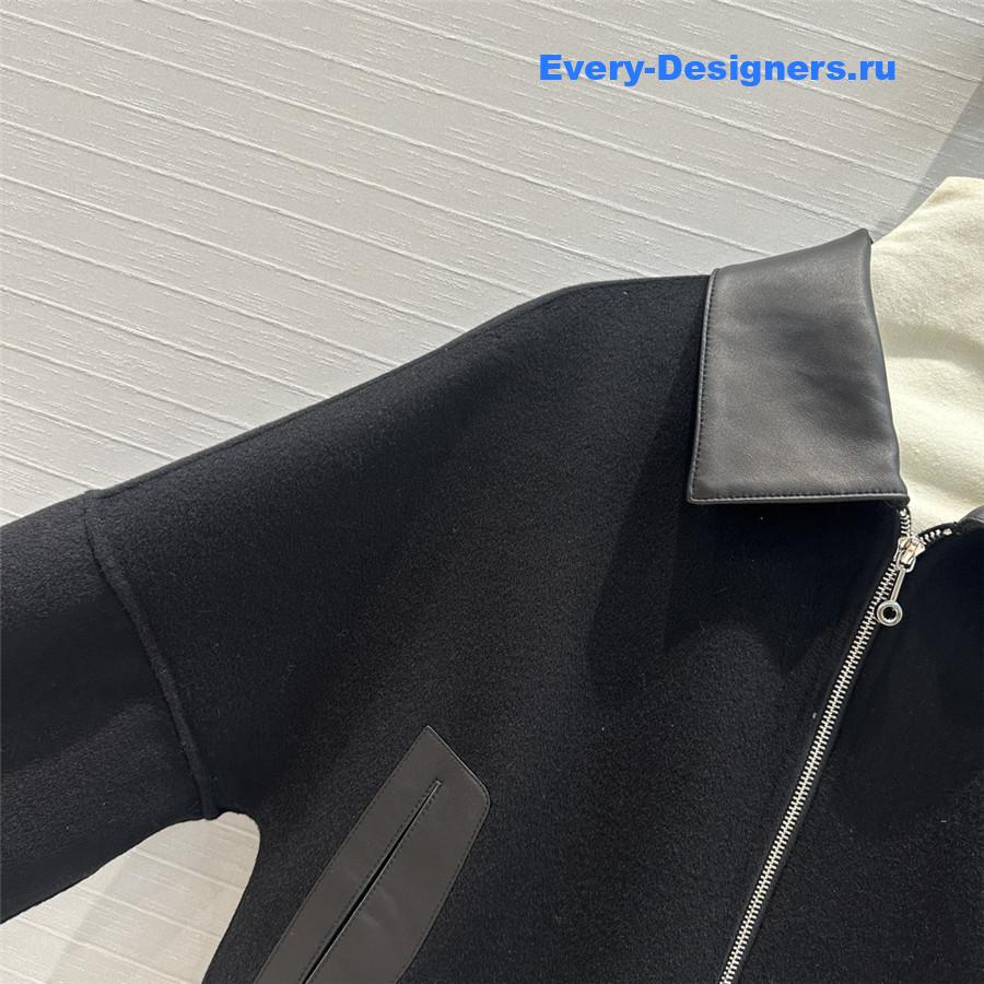 H**me5 cashmere and leather jacket