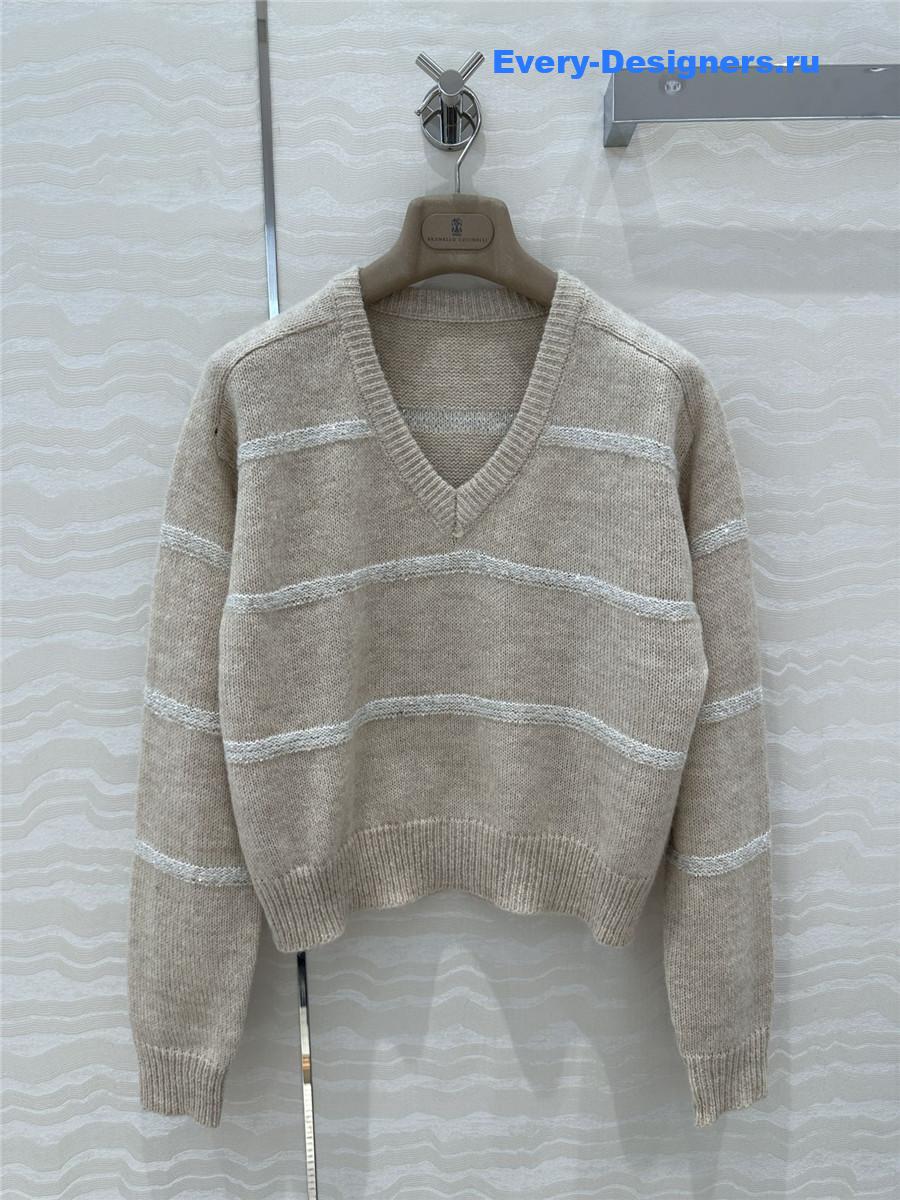 BC V-Neck Alpaca Cardigan in Beige