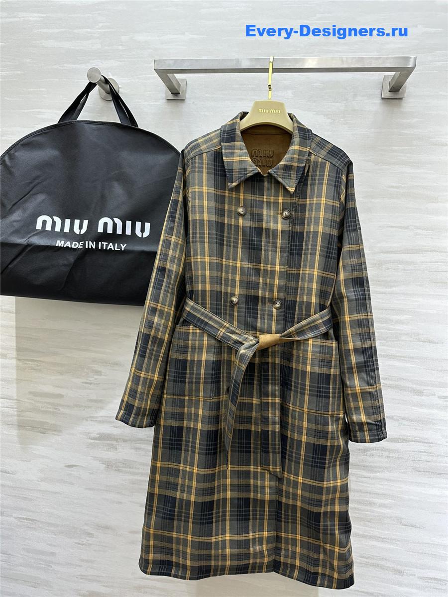 M1um1u reversible trench coat
