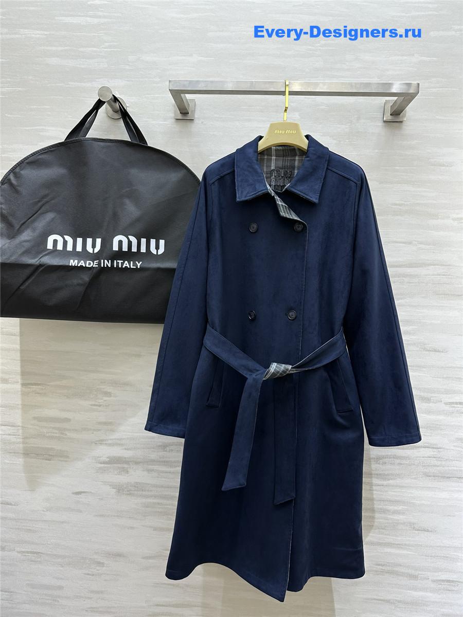M1um1u reversible trench coat