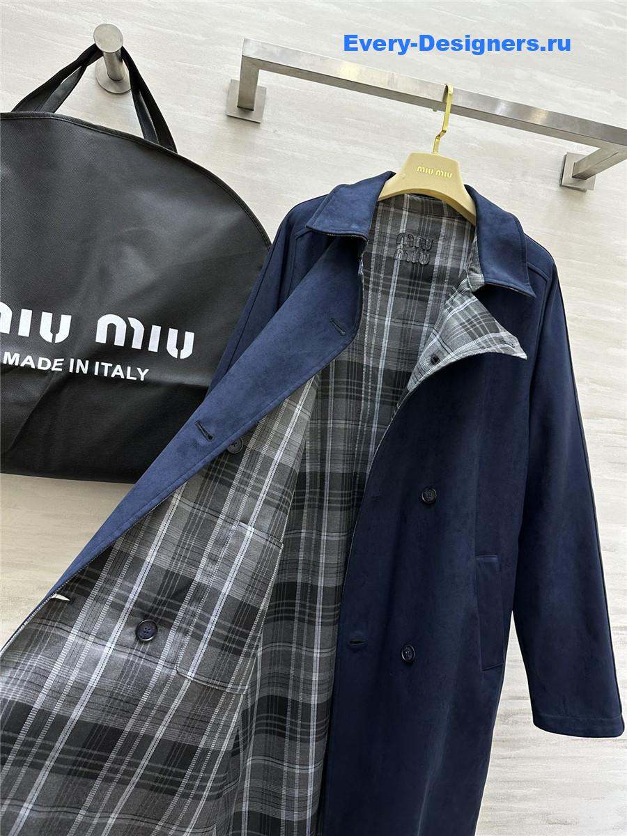 M1um1u reversible trench coat