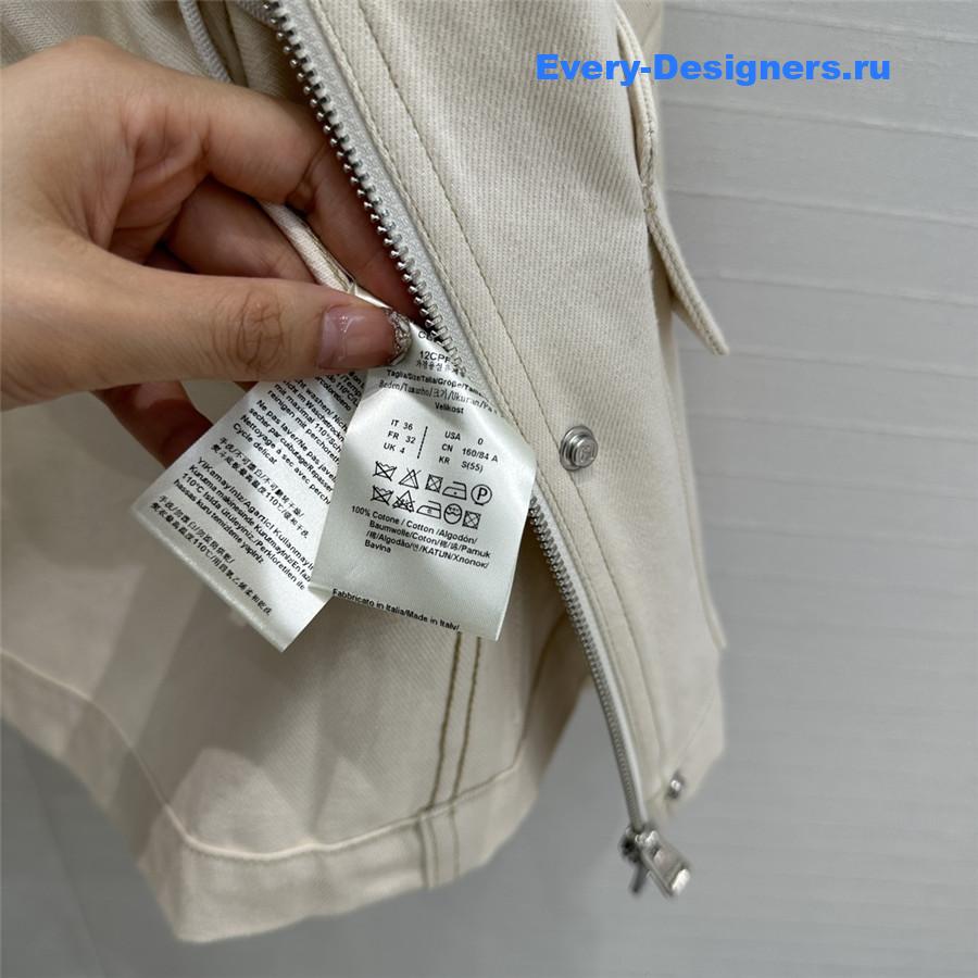 F**di cotton denim parka
