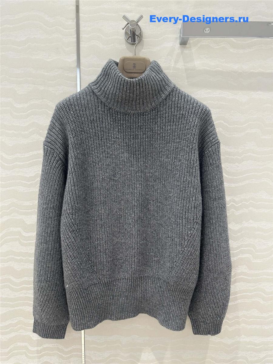 BC Turtleneck Cashmere Sweater Grey