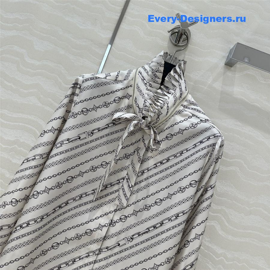 l0vis Vvtt0n lv printed silk shirt