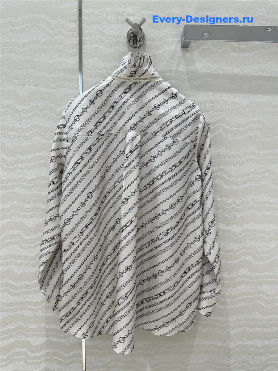 l0vis Vvtt0n lv printed silk shirt