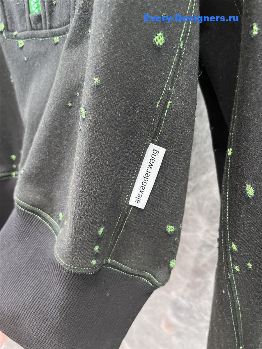 A1exa*der wang cropped half-zip sweatshirt