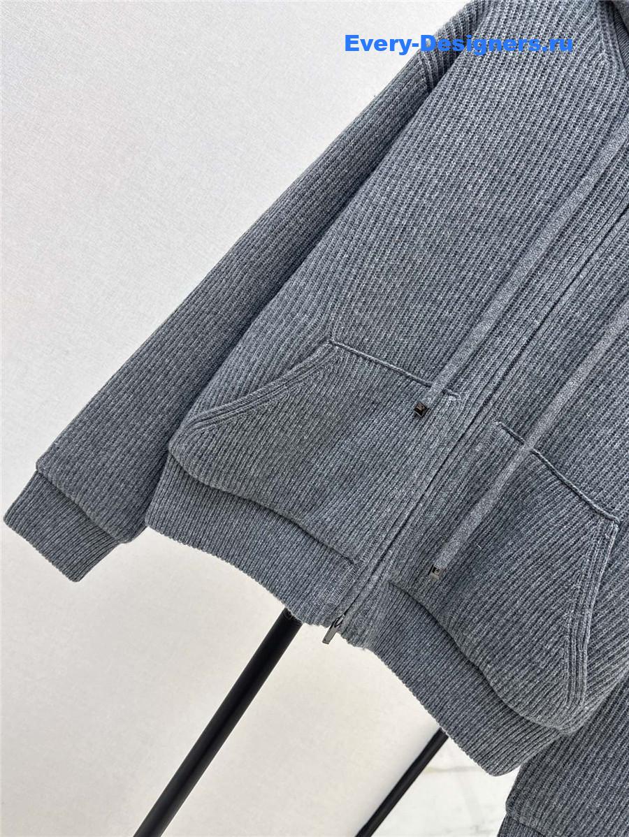 Vanitoo knitted quilted jacket