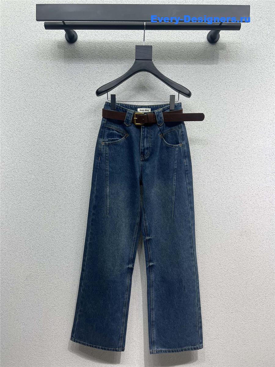 M1um1u straight trousers