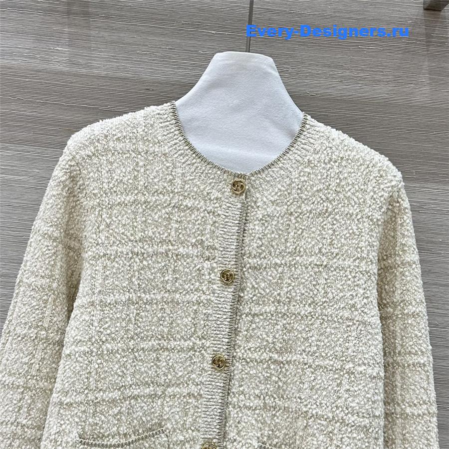 Gvc*1 gold check cardigan jacket