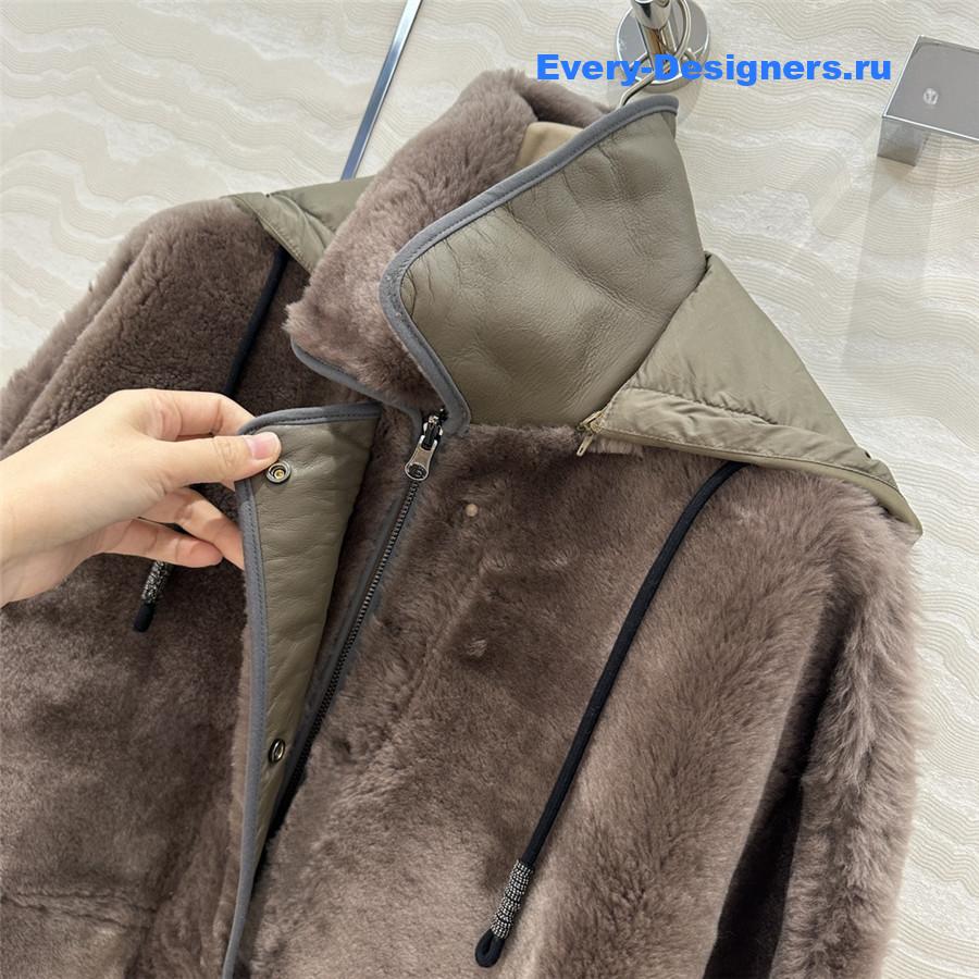 BC Cape Shearling Coat