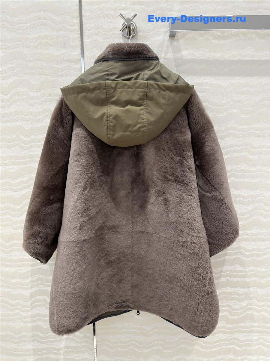BC Cape Shearling Coat
