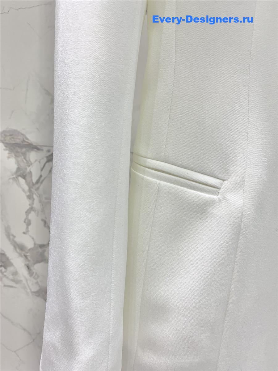 Balmain grained wool skirt suit