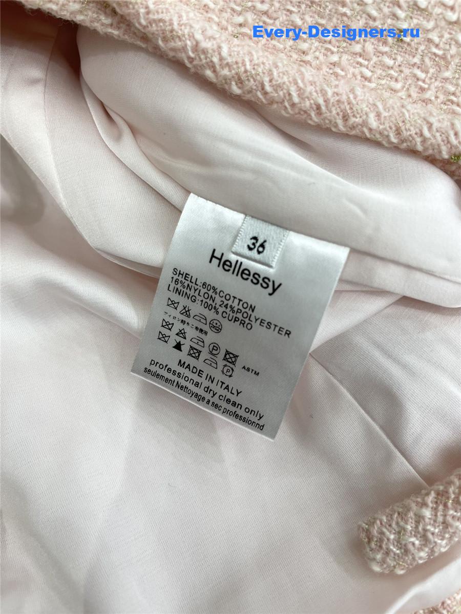 Balmain ruffle pocket tie blazer