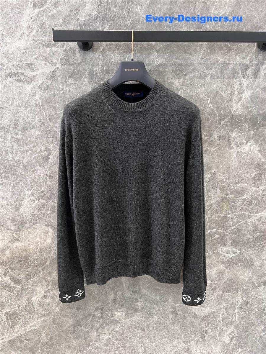 l0vis Vvtt0n cuffs cashmere sweater grey