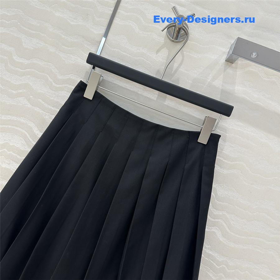 M1um1u pleated midi skirt