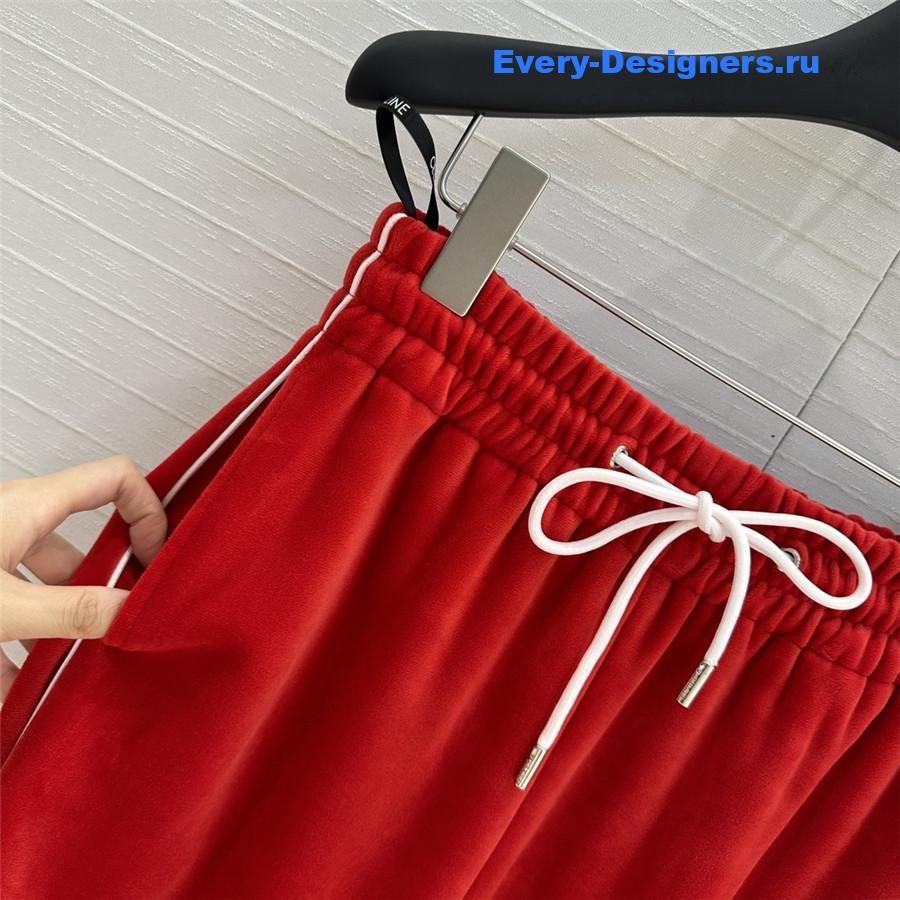 Ce1i*e preppy velvet tracksuit