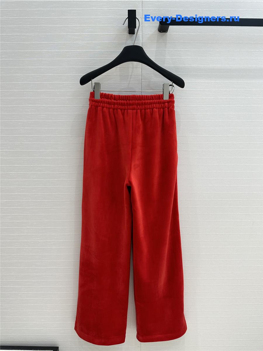 Ce1i*e preppy velvet tracksuit