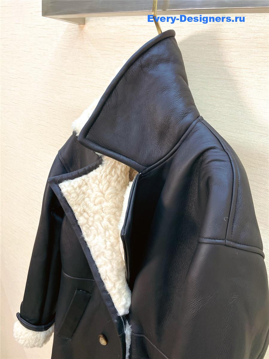 Ch**el mid-length shearling coat