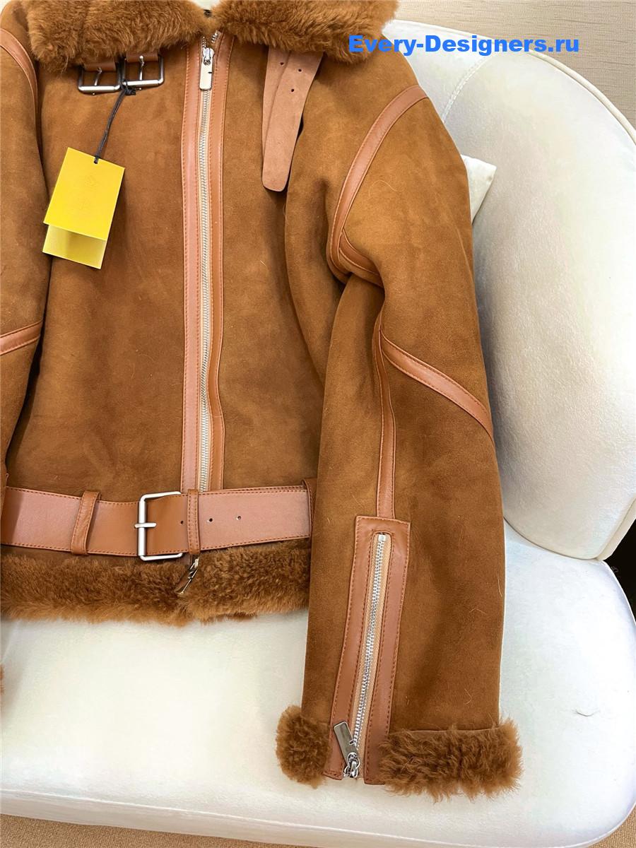 Bv*b*rry shearling coat