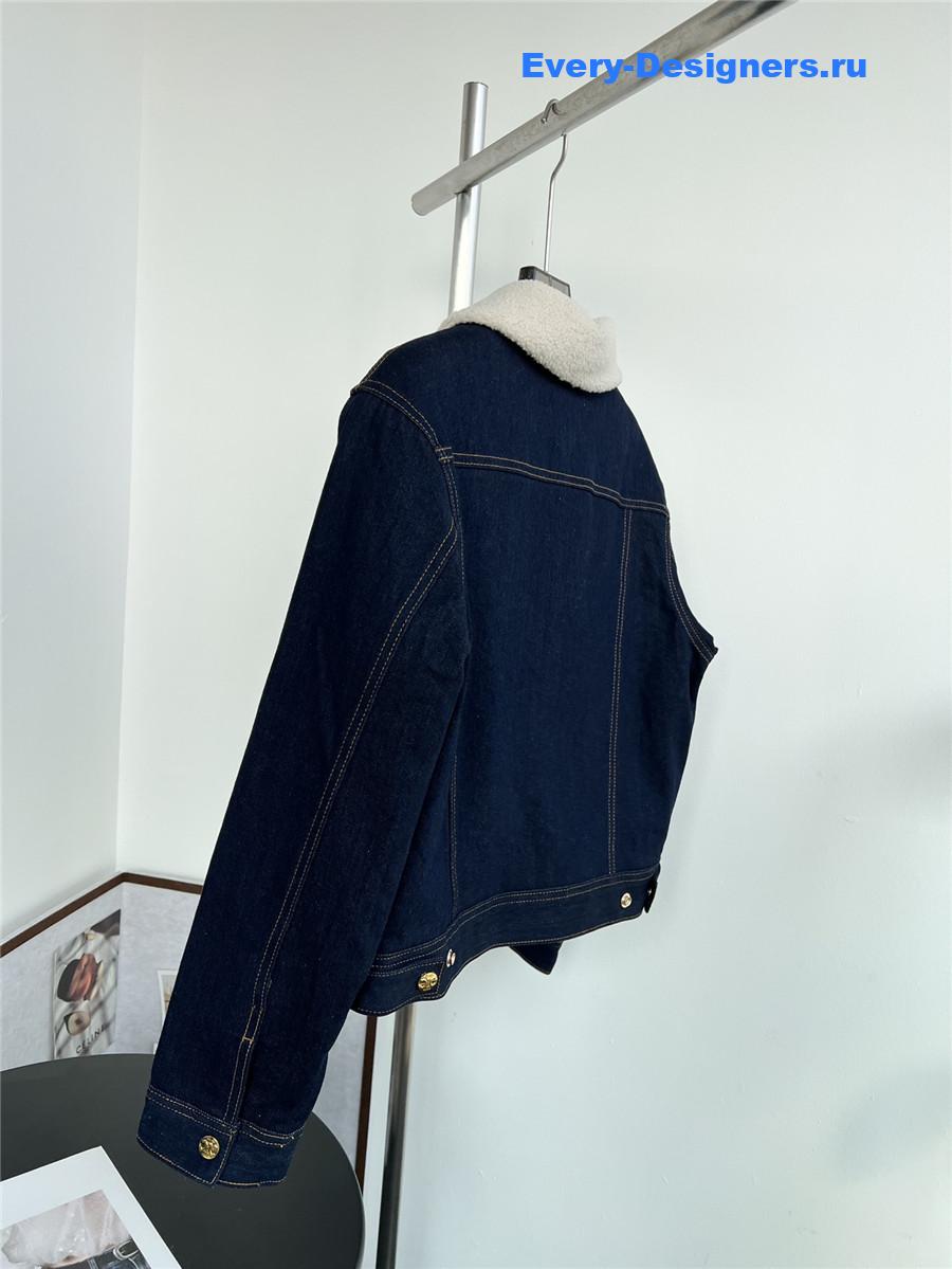 Ce1i*e sherpa denim jacket