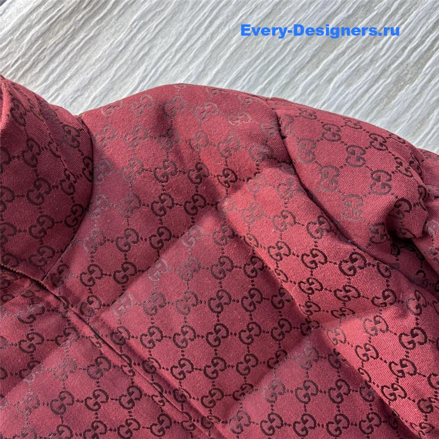 Gvc*1 monogram stand collar down jacket