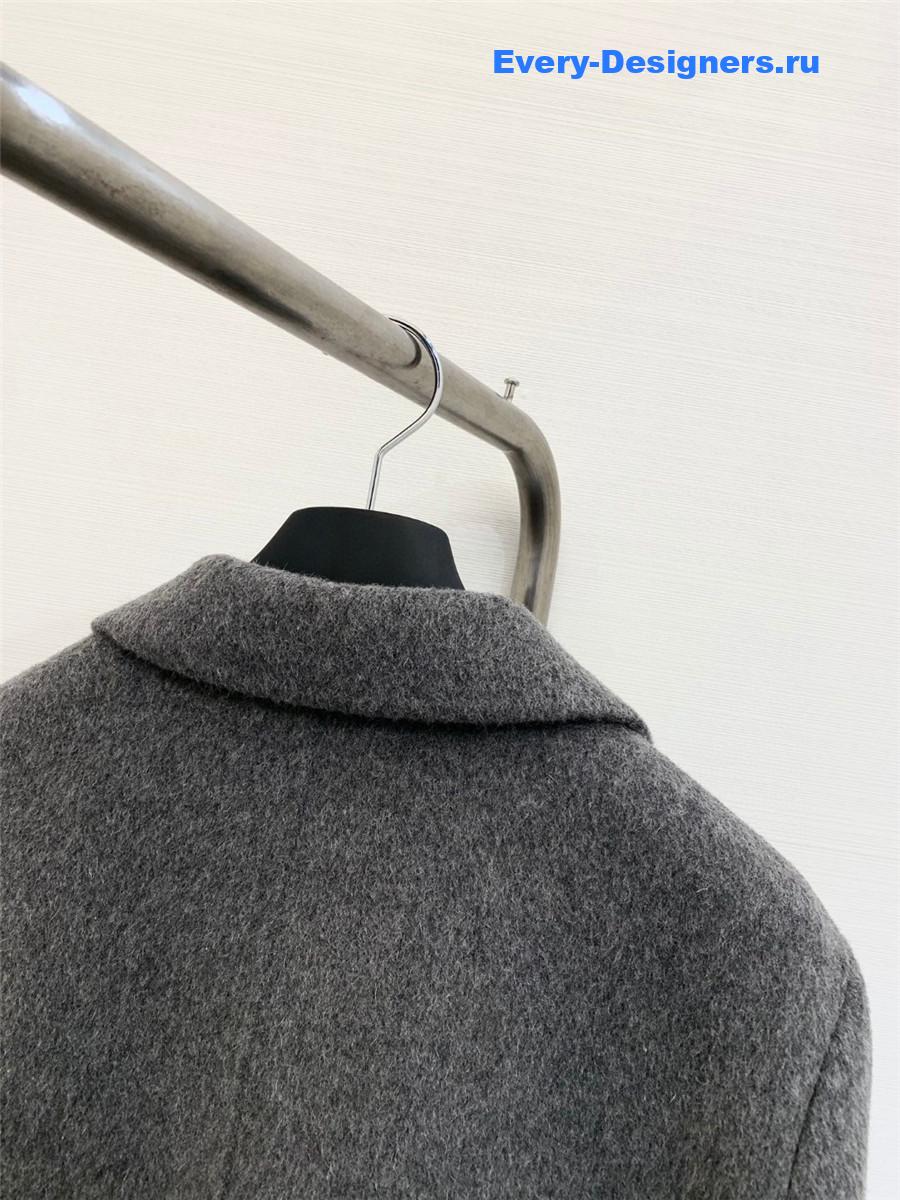 Ba1en*iaga loose wool cropped coat