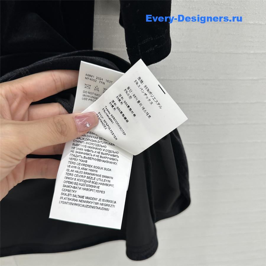 M1um1u velvet label embroidered dress