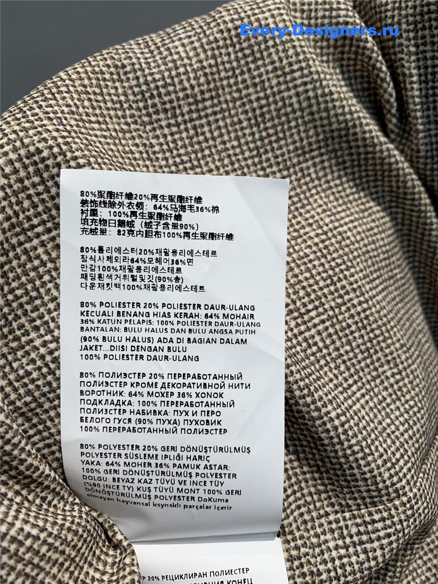 F**di mid-length down jacket