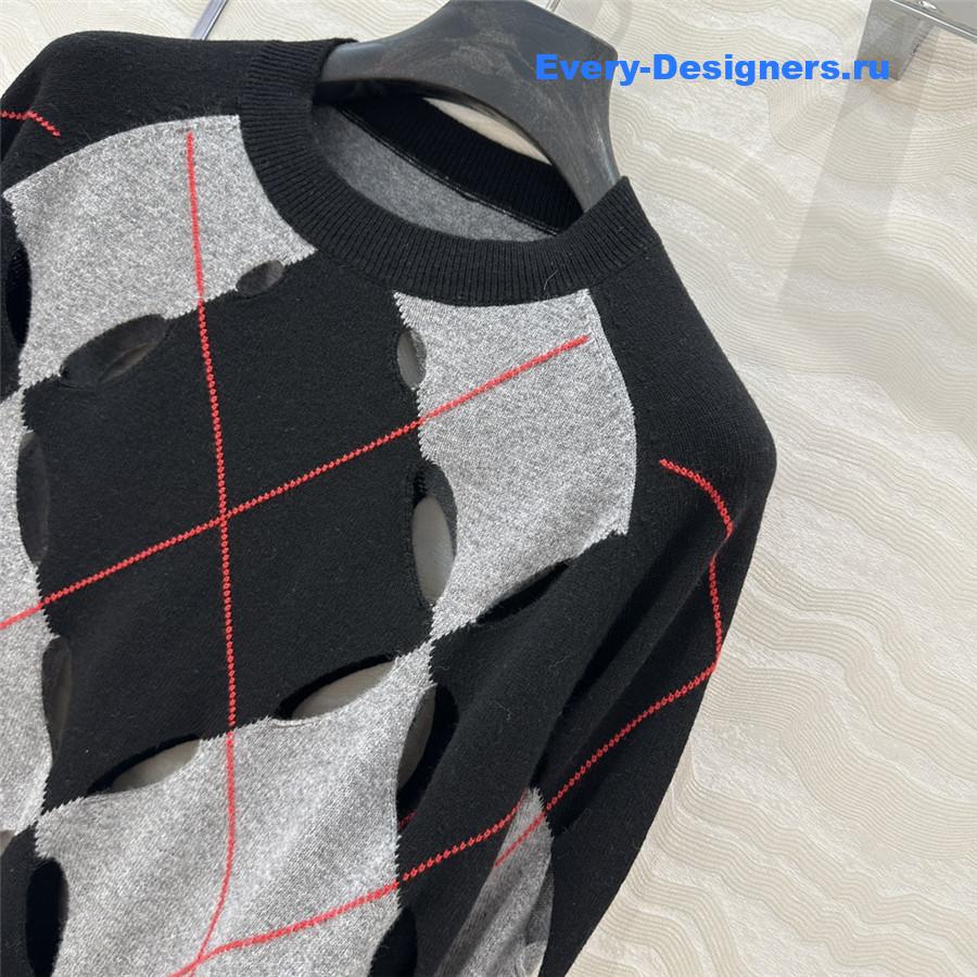 d10r openwork D1am0nd motif sweater