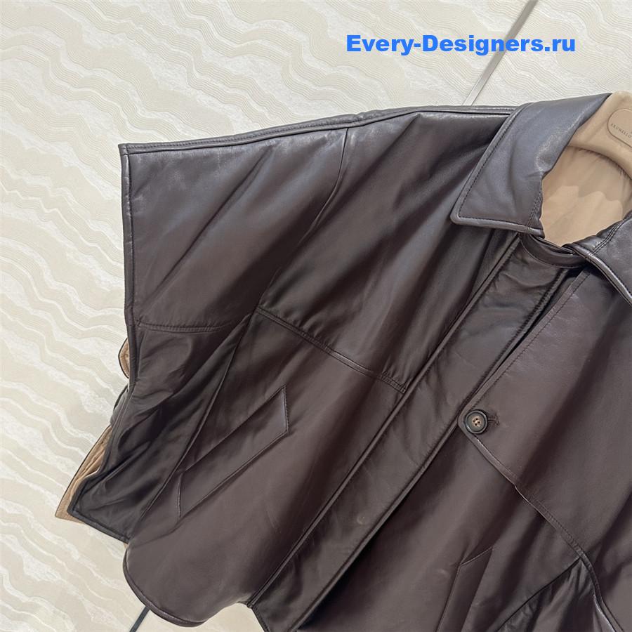 BC Cape Leather Padded Jacket