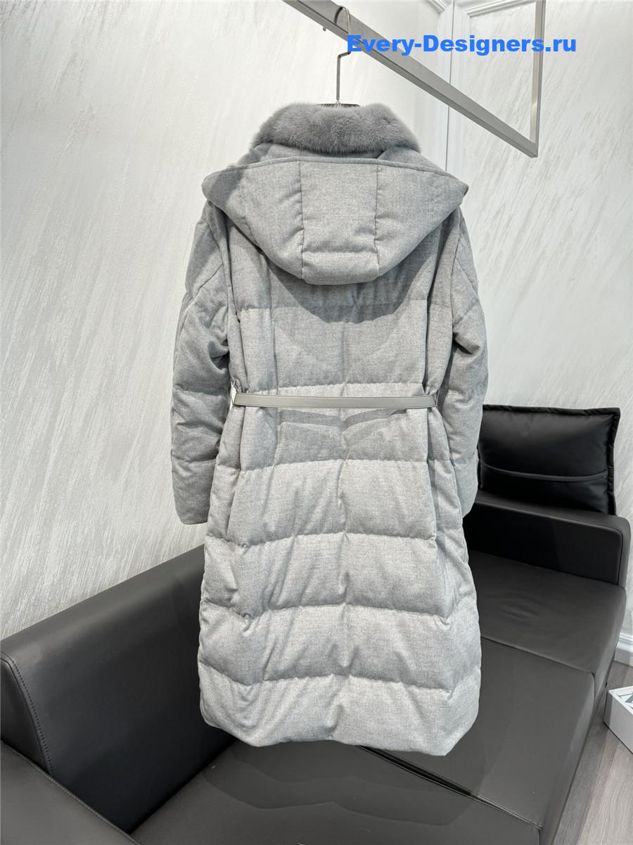 L0r0 P1ana cashmere and goose down jacket