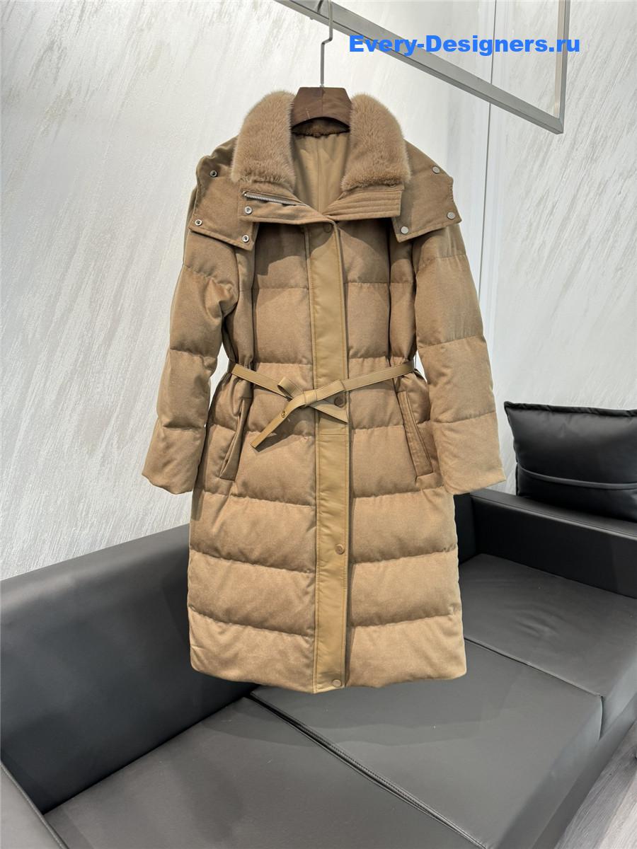 L0r0 P1ana cashmere and goose down jacket